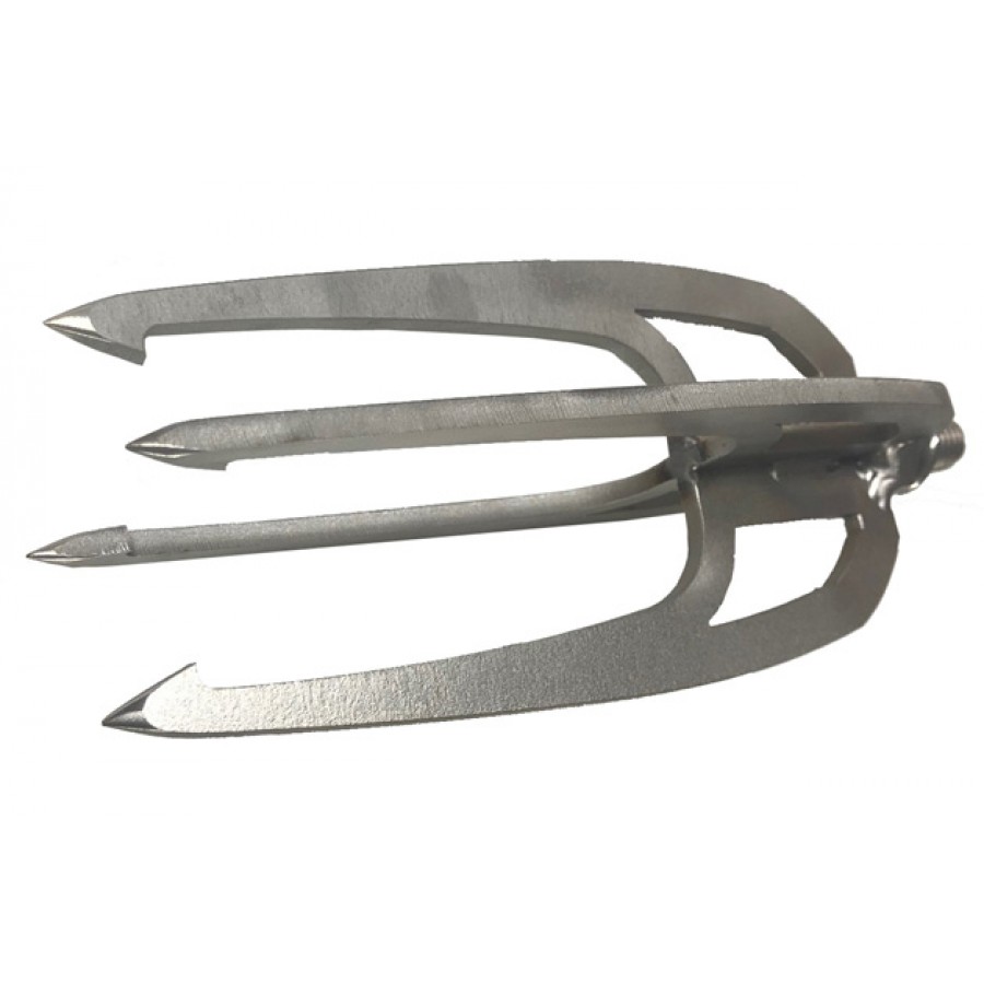 Barbed Stainless Steel 5 Prong Tine Harpoon Fishing Spear Gig Gaff Fork