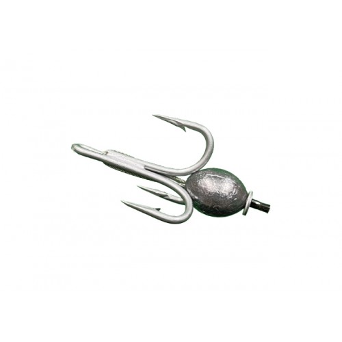 6/0 - 5x STRONG - Bottom Weighted FULL OPEN BITE Snatch Hooks EXTRA STRONG - SUPER SHARP - DURATIN PLATED