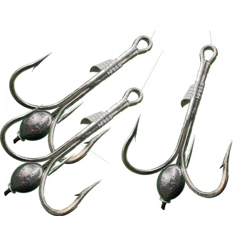 3 PACK 14/0 - FORGED - 2x STRONG - Bottom Weighted - FULL OPEN BITE - Snatch Hooks - EXTRA STRONG - SUPER SHARP - DURATIN PLATED